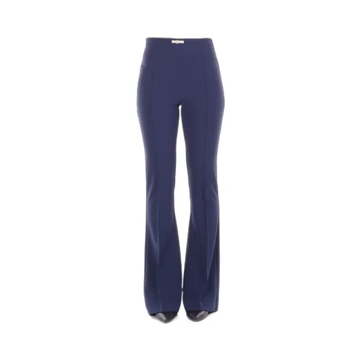 Lightweight Double-Layer CrÊPe Bell-Bottom Trousers