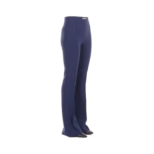 Lightweight Double-Layer CrÊPe Bell-Bottom Trousers
