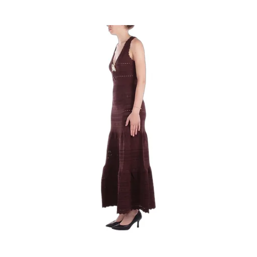 Openwork Sleeveless Maxi Dress