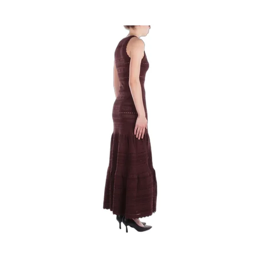 Openwork Sleeveless Maxi Dress