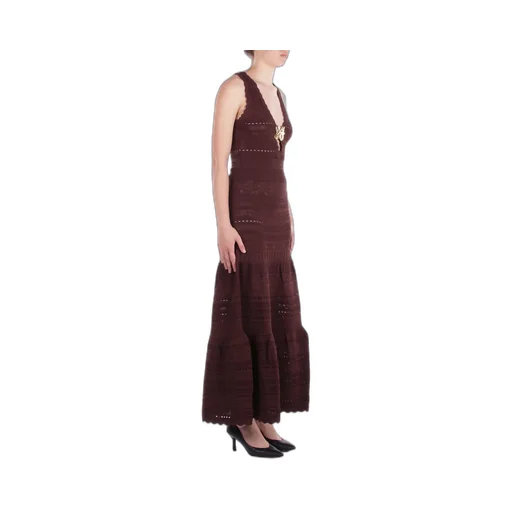 Openwork Sleeveless Maxi Dress