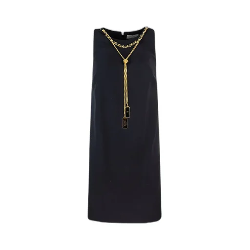 Embellished Crepe Boxy Mini Dress