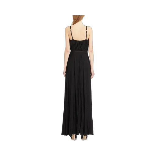 Embroidered Flower Red Carpet Dress