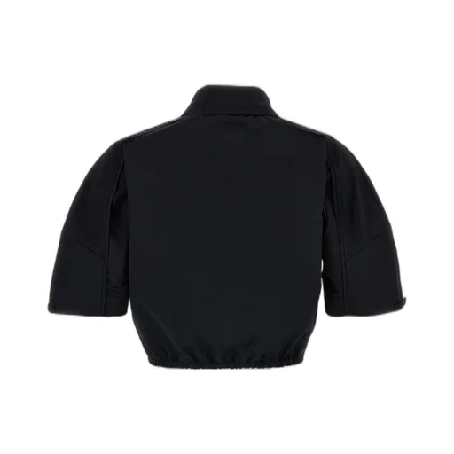 Button-Up Cropped Blouse