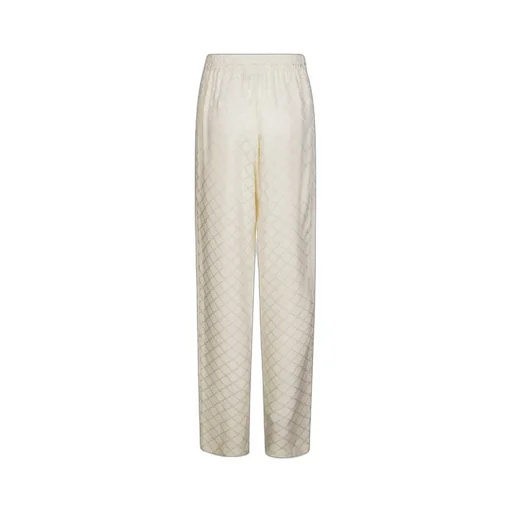Jacquard Drawstring Straight Leg Trousers
