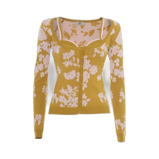 Floral Jacquard Cardigan