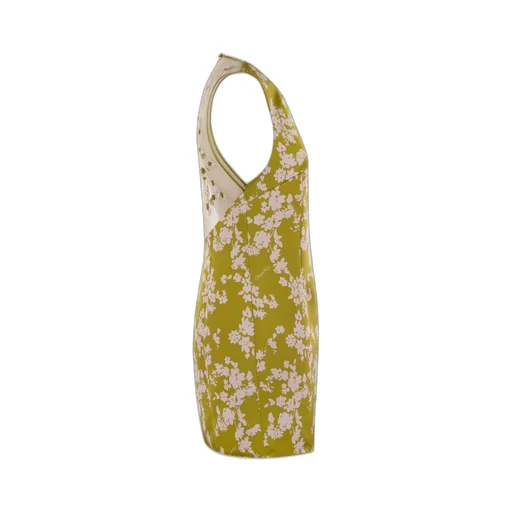 Printed Duchess Satin Dress