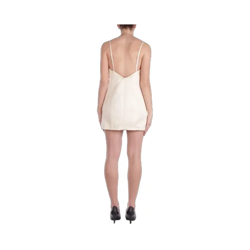 Embroidered Flower Duchesse Dress