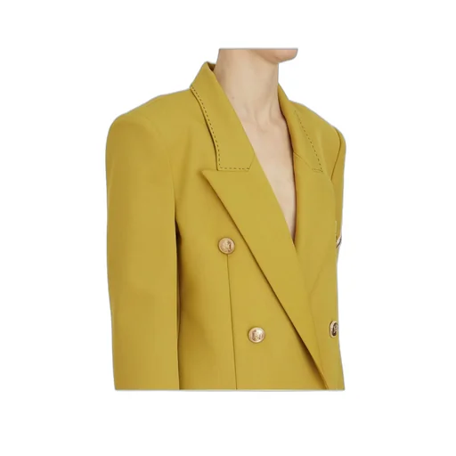 Contrast Topstitched Cool Jacket