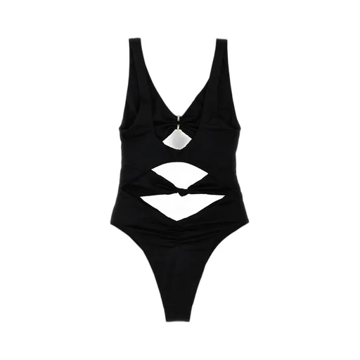 Knot Detailed Cut-Out Swimsuit