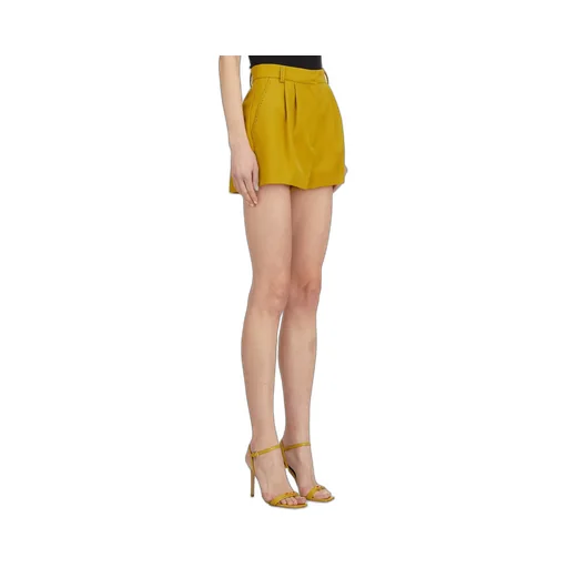 Logo-Engraved Pleated Shorts