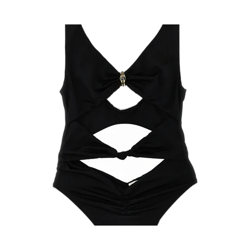 Knot Detailed Cut-Out Swimsuit