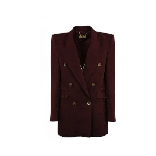 Monogram Jacquard Crepe Double-Breasted Jacket