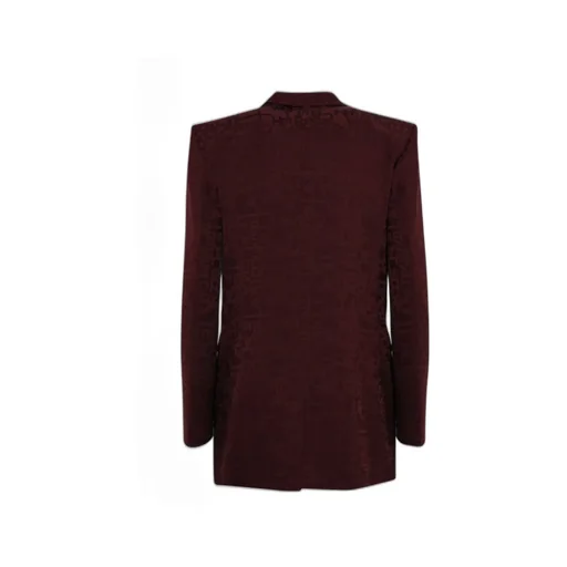 Monogram Jacquard Crepe Double-Breasted Jacket