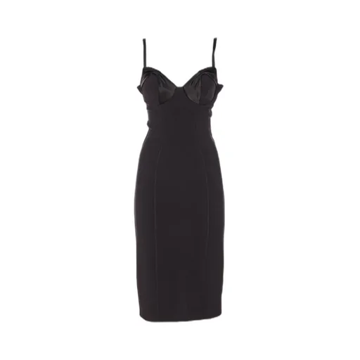 Satin Bows CrÊPe Dress