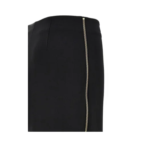 Zip Detailed Midi Crepe Skirt