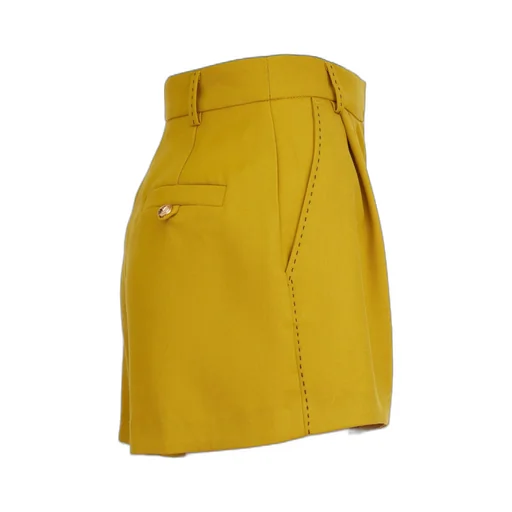 Logo-Engraved Pleated Shorts