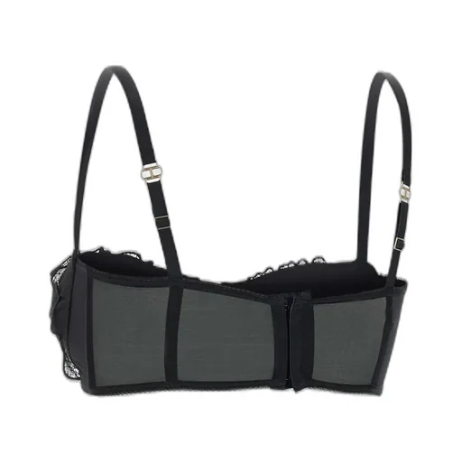Floral Embroidered Tulle Bra