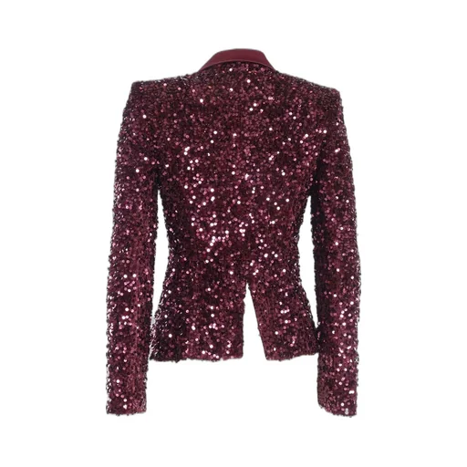 Double Breasted Sequin Embellished Blazer