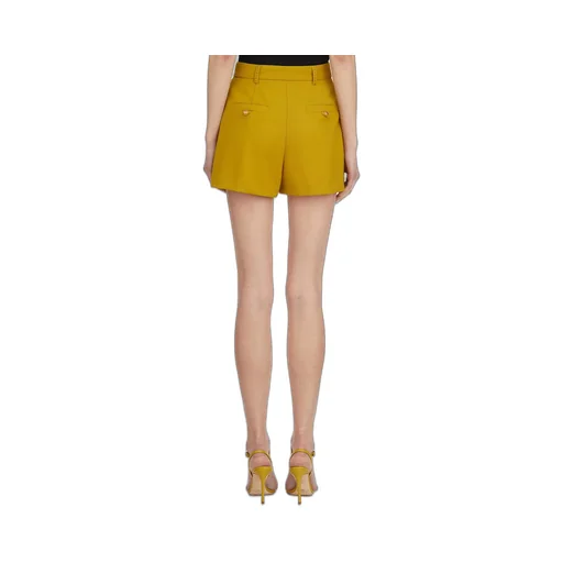 Logo-Engraved Pleated Shorts