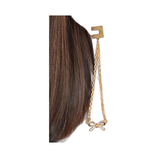 Rhinestone Bow Pendant Earrings