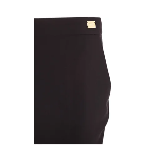Slits Cropped Crepe Trousers