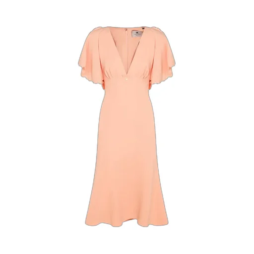 V-Neck Flared Dress