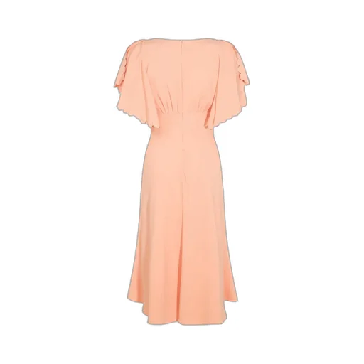 V-Neck Flared Dress