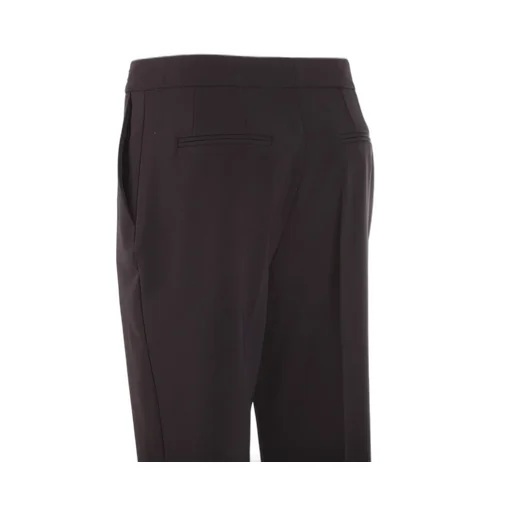 Slits Cropped Crepe Trousers