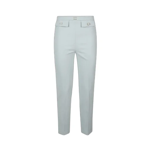 Straight-Leg Cropped Trousers