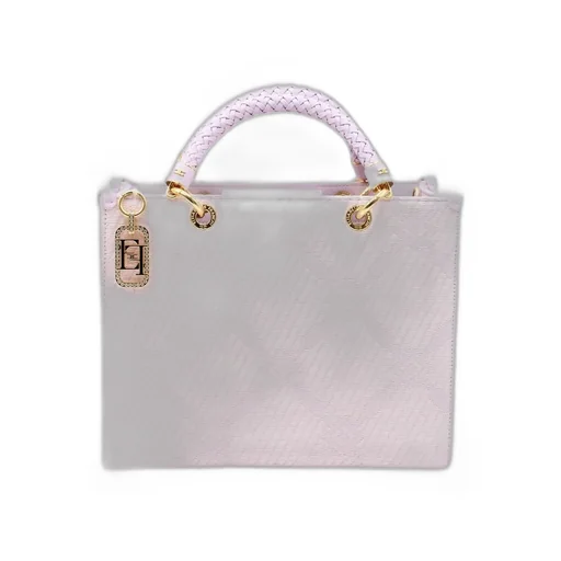 Logo Charm Jacquard Tote Bag