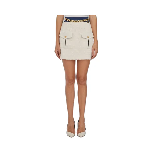 Pocket Detailed Tweed Mini Skirt
