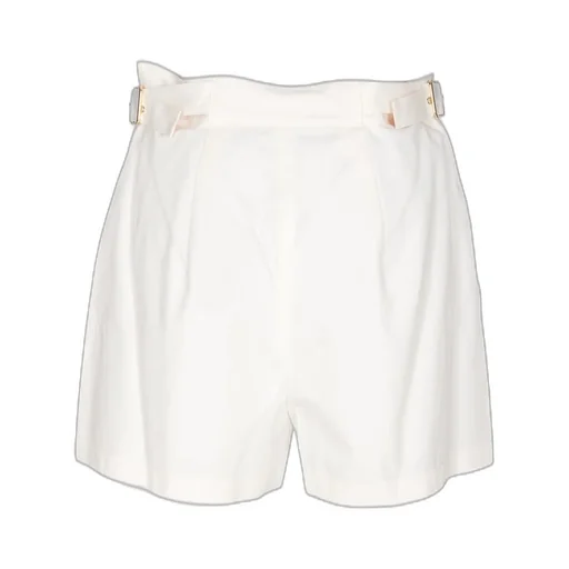 Buckle-Embellished High-Waist Shorts