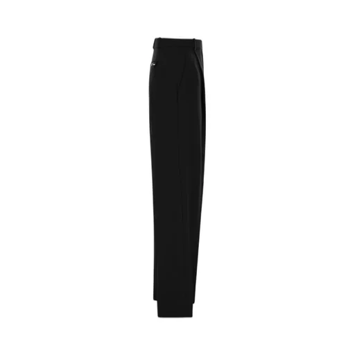 Pleat Detailed Straight-Leg Trousers