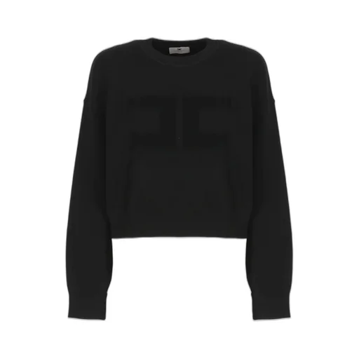 Logo Patch Drop Shoulder Sweatshirt
