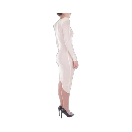 Sequin Embellished Asymmetric Midi Dress
