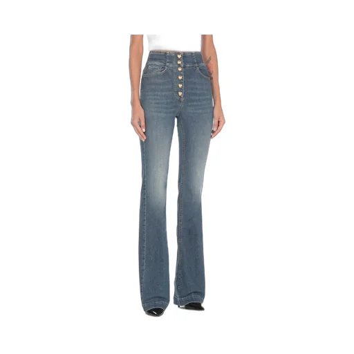 Bell-Bottom Stretched Jeans