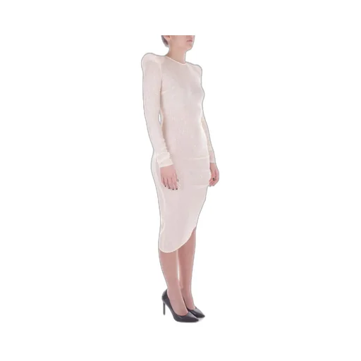 Sequin Embellished Asymmetric Midi Dress