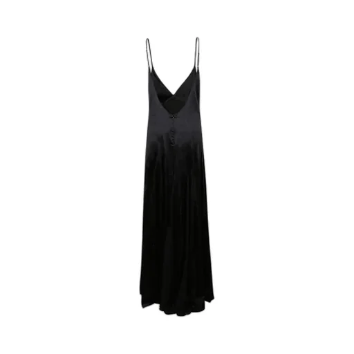 V-Neck Satin Maxi Dress