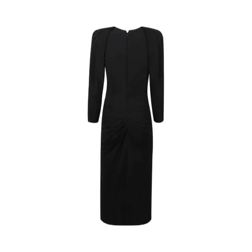 Side Zip Jersey Midi Dress