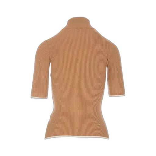 Logo Jacquard Knitted Top