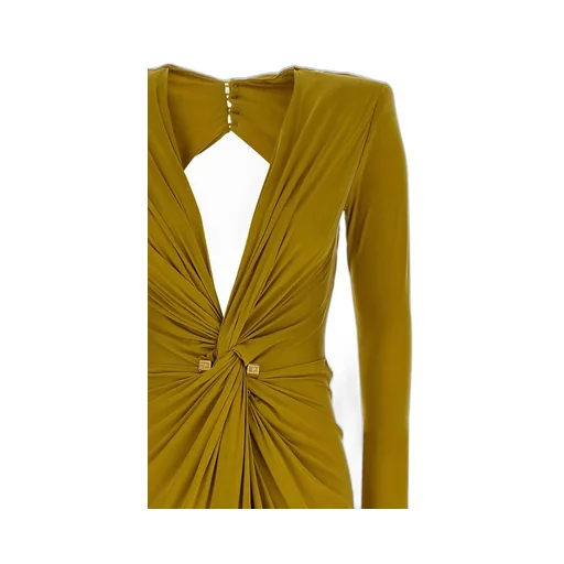 Pierced Jersey Red Carpet Dress