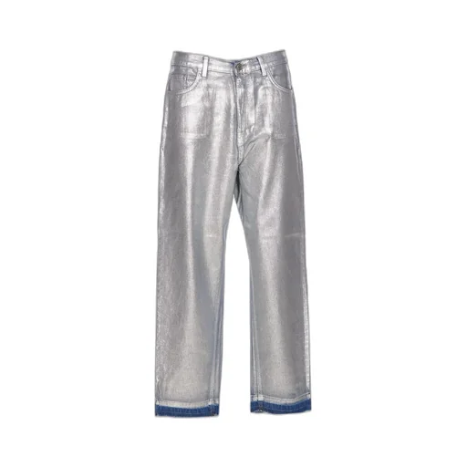 Laminated Boyfriend Jeans