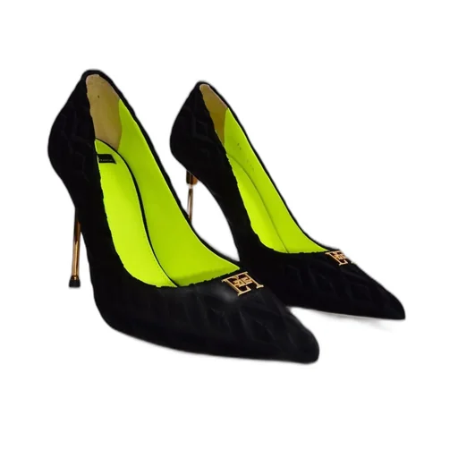 Logo Plaque Pointed-Toe Pumps