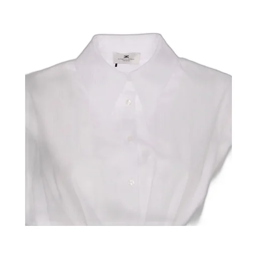 Brooch Detailed Striped Poplin Shirt