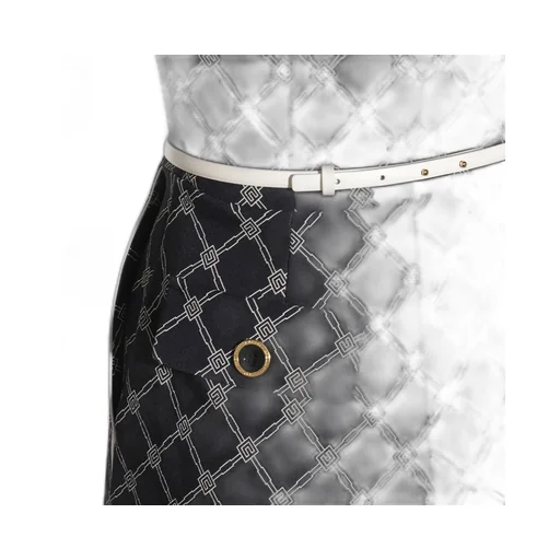 Diamond Printed Double-Breasted Jumpsuit