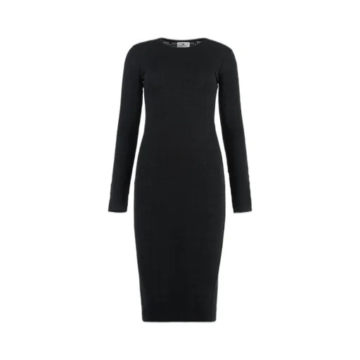 Mesh Stitch Midi Dress