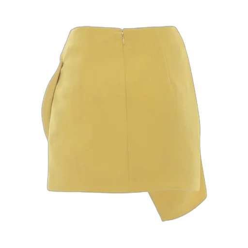Macro Bow Flowing CrÊPe Miniskirt