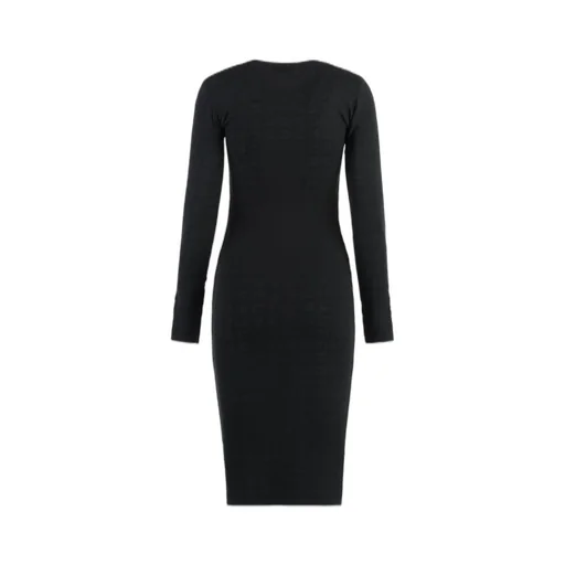 Mesh Stitch Midi Dress