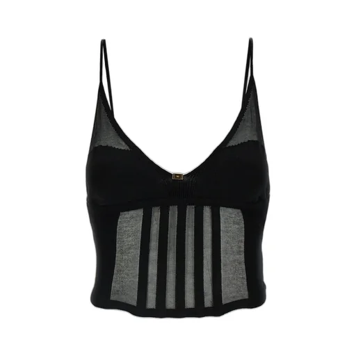 Semi-Sheer Corset Top